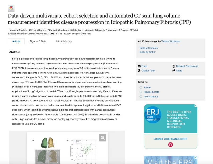 Automated cohort selection ERS abstract