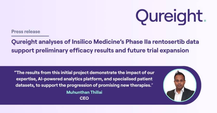 Qureight analyses of Insilico Medicine&rsquo;s Phase IIa rentosertib data support preliminary efficacy results and future trial expansion