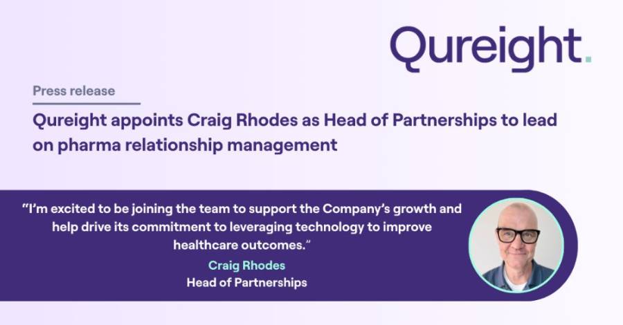 Qureight appoints Craig Rhodes as Head of Partnerships to lead on pharma relationship management