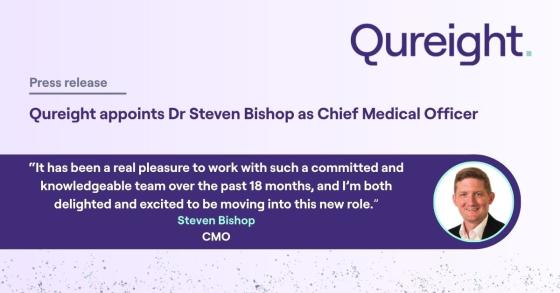 Qureight appoints Dr Steven Bishop as Chief Medical Officer
