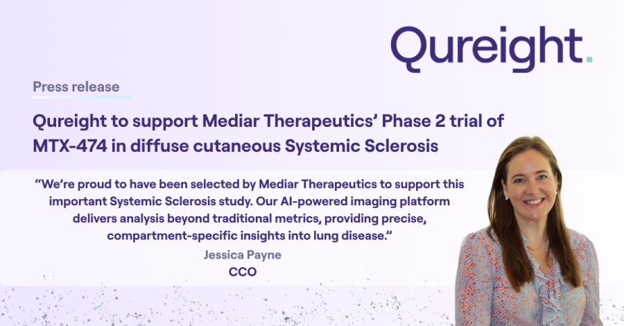 Qureight to support Mediar Therapeutics&rsquo; Phase 2 trial of MTX-474 in diffuse cutaneous Systemic Sclerosis